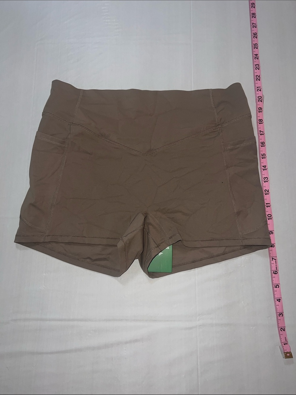 HALARA Brown High-Rise Bike Shorts